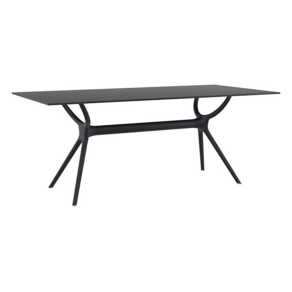 Compamia Air 71" Patio Dining Table in Black