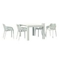 thumbnail image 1 of Compamia Air XL 5 Piece Extension Dining Set in White, 1 of 7