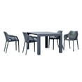 thumbnail image 1 of Compamia Air XL Extension 5 Piece Dining Set in Dark Gray, 1 of 7