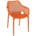 thumbnail image 1 of Compamia Air XL Outdoor Patio Dining Arm Chair in Orange, 1 of 6
