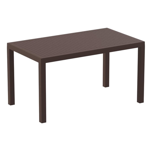 Compamia Ares 55" Resin Patio Dining Table in Brown