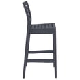 thumbnail image 1 of Compamia Ares 29.5" Outdoor Bar Stool in Dark Gray, 1 of 11