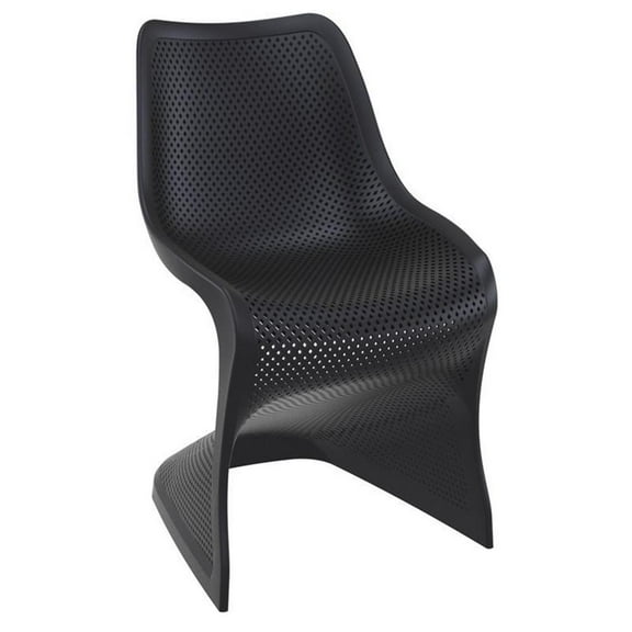 Compamia Bloom Patio Dining Chair in Black