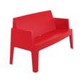 thumbnail image 1 of Compamia Box Outdoor Bench in Red, 1 of 7