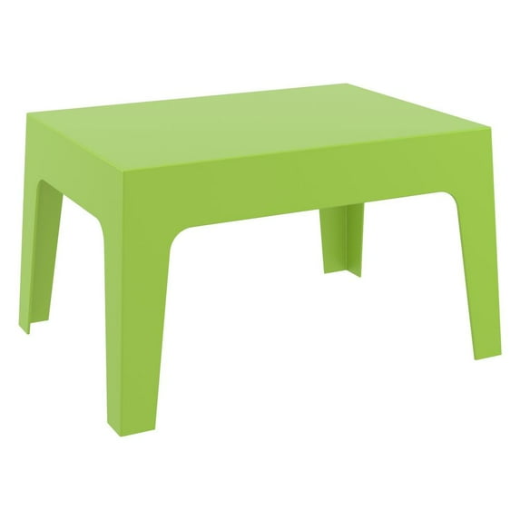 Compamia Box Resin Patio Coffee Table in Tropical Green
