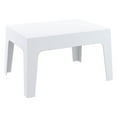 thumbnail image 1 of Compamia Box Resin Patio Coffee Table in White, 1 of 7