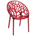 thumbnail image 1 of Compamia Crystal Polycarbonate Patio Dining Chair in Red, 1 of 6