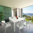 thumbnail image 1 of Compamia Daytona 7 Piece Extendable Patio Dining Set in White, 1 of 3