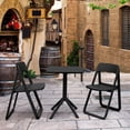 thumbnail image 1 of Compamia Dream Folding Outdoor Bistro Set with 2 Chairs Black, 1 of 6