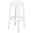 thumbnail image 1 of Compamia Fox 30" Polycarbonate Patio Bar Stool in Glossy White, 1 of 3