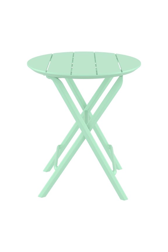 Helen Round Folding Bistro Table 24 inch Opaline