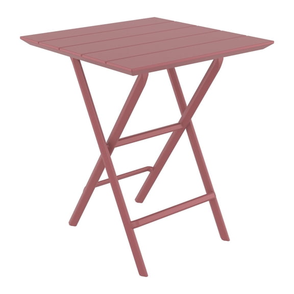 Compamia Helen Square Folding Bistro Table 24 inch Marsala