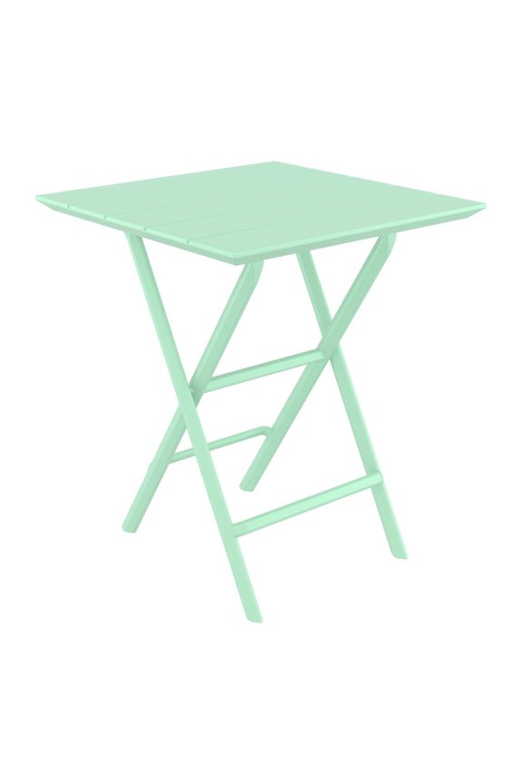 Helen Square Folding Bistro Table 24 inch Opaline