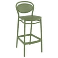 thumbnail image 1 of Compamia Marcel Contemporary Resin Indoor/Outdoor Bar Stool Olive Green, 1 of 5