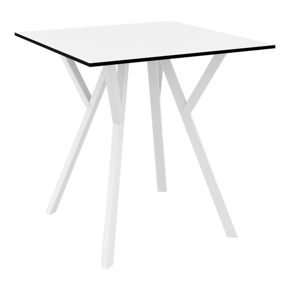 Compamia Max 27.5 inch Square Dining Table in White finish