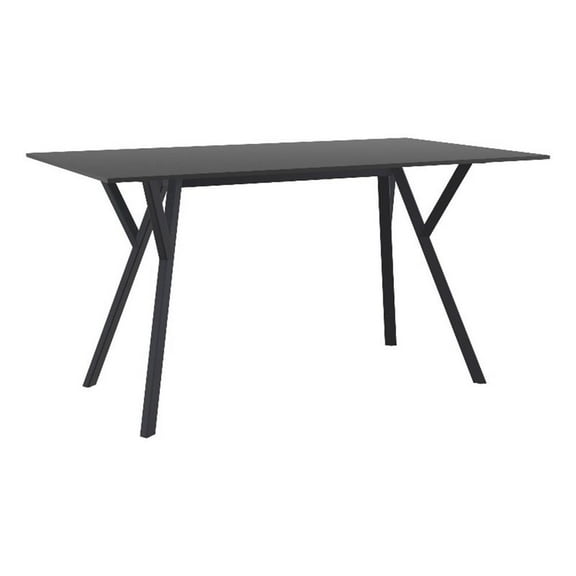 Compamia Max Rectangle Table 55 inch Black