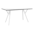 thumbnail image 1 of Compamia Max Rectangle Table 55 inch White, 1 of 5
