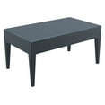 thumbnail image 1 of Luxury Commercial Living 36" Gray Outdoor Patio Wickerlook Rectangular Coffee Table, 1 of 9
