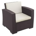 thumbnail image 1 of Compamia Monaco Outdoor Club Chair in Brown with Cushion, 1 of 18