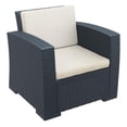 thumbnail image 1 of Compamia Monaco Outdoor Club Chair in Dark Gray with Cushion, 1 of 15