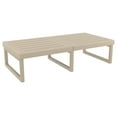 thumbnail image 1 of Luxury Commercial Living 51" Taupe Brown Patio Rectangular Lounge Coffee Table, 1 of 6
