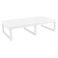 thumbnail image 1 of Luxury Commercial Living 51" White Patio Rectangular Lounge Coffee Table, 1 of 8