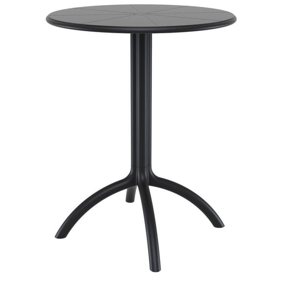 Compamia Octopus Round Patio Bistro Table in Black