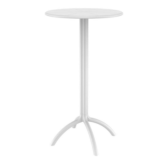 Compamia Octopus Round Patio Pub Table in White
