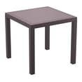 thumbnail image 1 of Luxury Commercial Living 31.5" Coffee Brown Wickerlook Square Patio Dining Table, 1 of 7