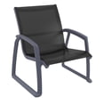 thumbnail image 1 of Compamia Pacific Club Arm Chair Dark Gray Frame Black Sling, 1 of 7