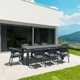 thumbnail image 1 of Compamia Panama 9 Piece Extendable Patio Dining Set in Dark Gray, 1 of 3
