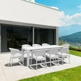 thumbnail image 1 of Compamia Panama 9 Piece Extendable Patio Dining Set in White, 1 of 3