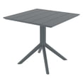 thumbnail image 1 of Compamia Paris Square Table 31 inch Dark Gray, 1 of 5