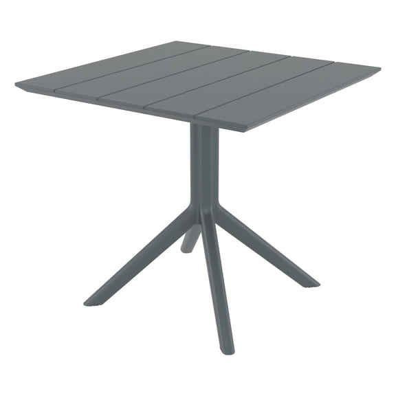 Compamia Paris Square Table 31 inch Dark Gray