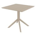 thumbnail image 1 of Compamia Paris Square Table 31 inch Taupe, 1 of 4