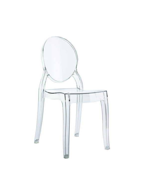 Compamia Siesta Baby Elizabeth Kids Chair in Transparent Clear