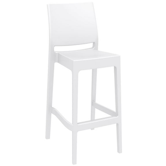 Compamia Siesta Maya Resin 25.6" Counter Stool in White
