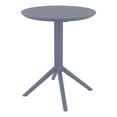 thumbnail image 1 of Compamia Sky 24 inch Round Folding Table in Dark Gray finish, 1 of 9