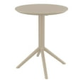 thumbnail image 1 of Compamia Sky 24 inch Round Folding Table in Taupe finish, 1 of 9