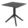 thumbnail image 1 of Compamia Sky 27 inch Square Dining Table in Black Finish, 1 of 4