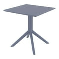 thumbnail image 1 of Compamia Sky 27 inch Square Dining in Dark Gray Finish, 1 of 5
