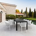 thumbnail image 1 of Compamia Sky Pro 11-Piece Polypropylene Resin Dining Set in Black/White, 1 of 5
