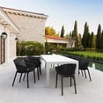 thumbnail image 1 of Compamia Sky Pro 11-Piece Polypropylene Resin Dining Set in White/Black, 1 of 5