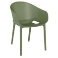 thumbnail image 1 of Compamia Sky Pro Stacking Dining Chair in Olive Green finish, 1 of 10