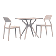 thumbnail image 1 of Compamia Snow Dining Set with 2 Chairs White, 1 of 5