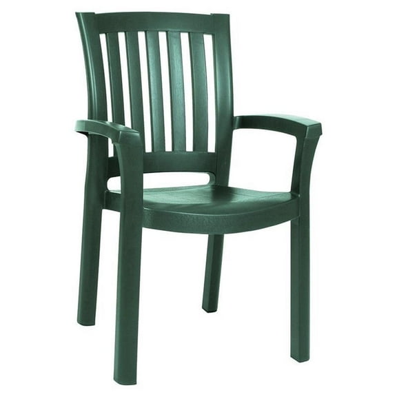 Compamia Sunshine Resin Patio Dining Arm Chair in Green