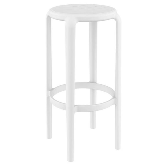 Compamia Tom Resin Bar Stool White