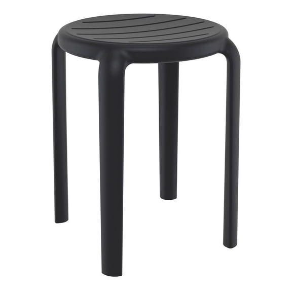 Compamia Tom Resin Dining Stool in Black finish