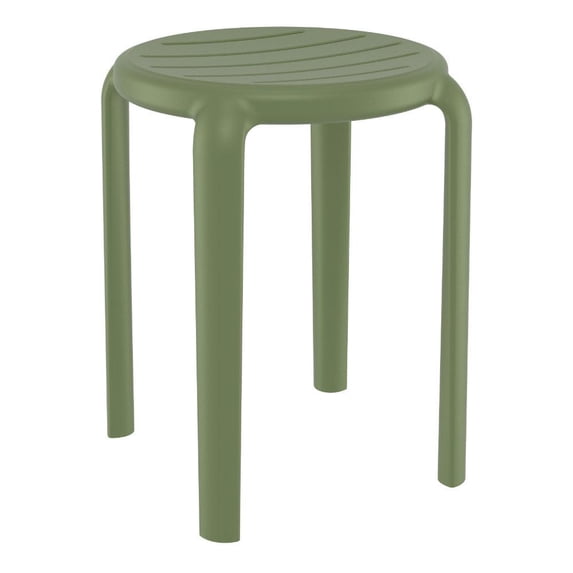 Compamia Tom Resin Dining Stool in Olive Green finish
