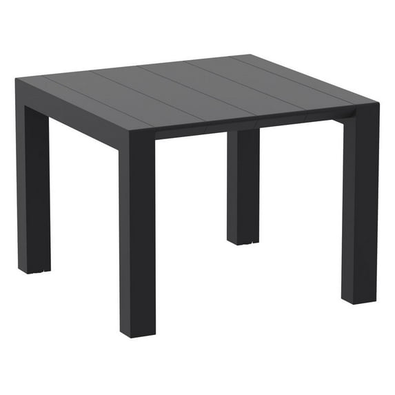 Compamia Vegas 55" Extendable Patio Dining Table in Black